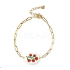 304 Stainless Steel Paperclip Chains Bracelets for Women BJEW-JB14191-4