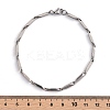 Tarnish Resistant Unisex 201 Stainless Steel Bar Link Chain Bracelets BJEW-L637-35B-P-5
