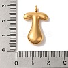 Ion Plating(IP) 304 Stainless Steel Pendants STAS-M017-08G-21-3