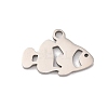 Non-Tarnish 201 Stainless Steel Pendants LS-STAS-U016-08P-06-1