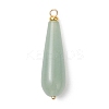 Natural Green Aventurine & Rose Quartz & Amethyst & Agate & Tiger Eye Pendants PALLOY-JF04866-3