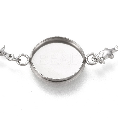 Tarnish Resistant 304 Stainless Steel Bracelet Making STAS-L248-008P-B-1