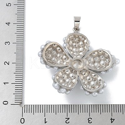 Rack Plating Brass Pendants KK-G515-36P-1