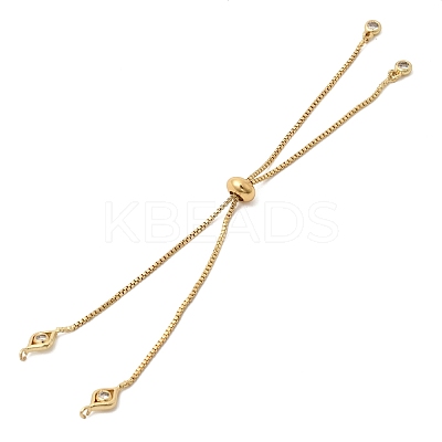 1MM Brass Box Chain Slider Bracelet Making MAK-K024-04G-1