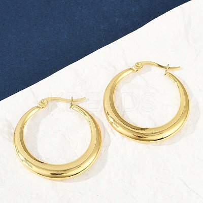 304 Stainless Steel Hoop Earrings for Women EJEW-U046-07G-B-1
