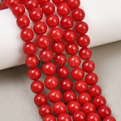 Dyed Natural White Jade Beads Strands GG-CBAD029-A09-8mm-1