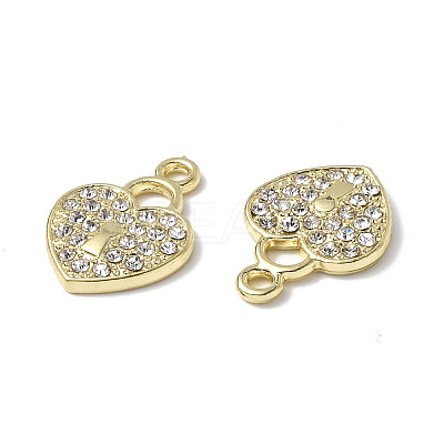 Rack Plating Alloy Rhinestone Pendants PALLOY-M203-09LG-1