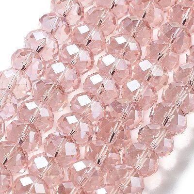 Electroplate Glass Beads Strands LS-GR12MMY-59AB-1