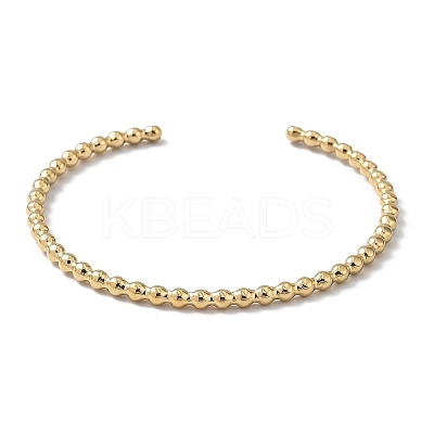 Ion Plating(IP) 304 Stainless Steel Cuff Bangles for Women BJEW-Z078-08G-1