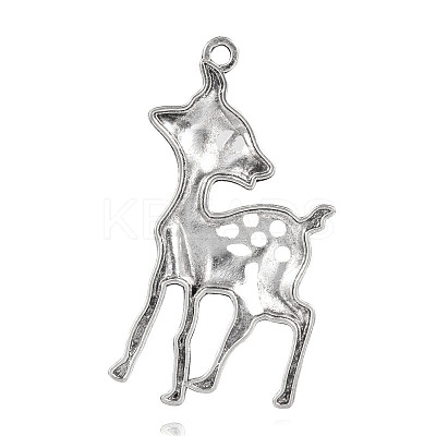 Deer Tibetan Style Alloy Big Pendants LS-TIBEP-F061-01AS-1