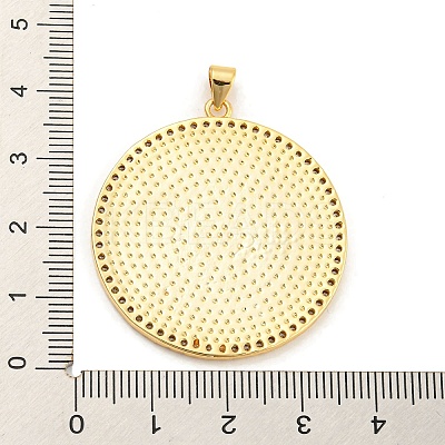 Brass with Cubic Zirconia Pendants X-KK-K332-16B-G01-1