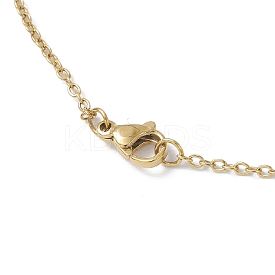 3Pcs 3 Colors Glass Seed Beaded Clover Pendant 304 Stainless Steel Cable Chain Necklaces for Women NJEW-MZ00128-1