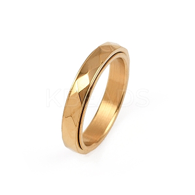 304 Stainless Steel Enamel Rotating Finger Rings RJEW-A074-04G-1
