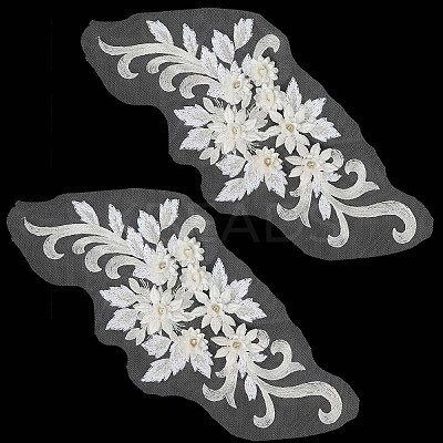 Flower Blossom Sequin Appliques DIY-WH0407-02-1