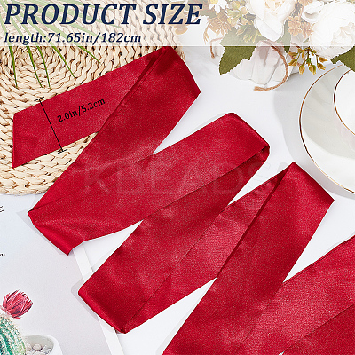Satin Cloth Ribbon Wrap Around Chain Belt AJEW-WH0314-198C-1