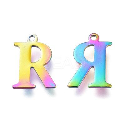Ion Plating(IP) 304 Stainless Steel Charms STAS-H112-R-M-1
