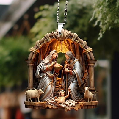 The Birth of Jesus Hanging Ornaments PW-WG35527-02-1