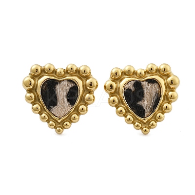304 Stainless Steel Stud Earrings for Women EJEW-K268-15G-1