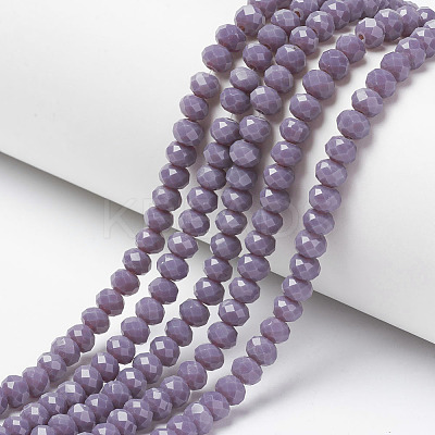 Opaque Solid Color Glass Beads Strands LS-EGLA-A034-P4mm-D11-1