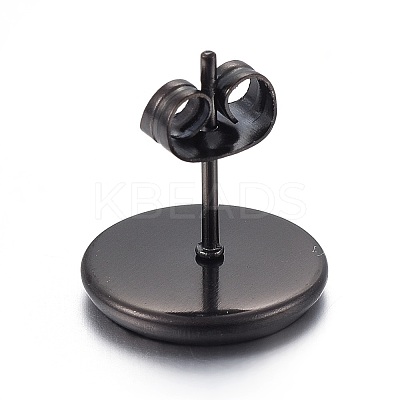 Stainless Steel Stud Earring Settings LS-X-STAS-L211-07C-B-1