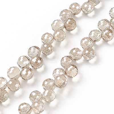 Transparent Glass Beads Strands GLAA-G096-01E-1