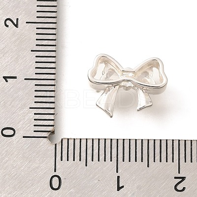 Brass Micro Pave Cubic Zirconia Beads KK-C085-09S-1