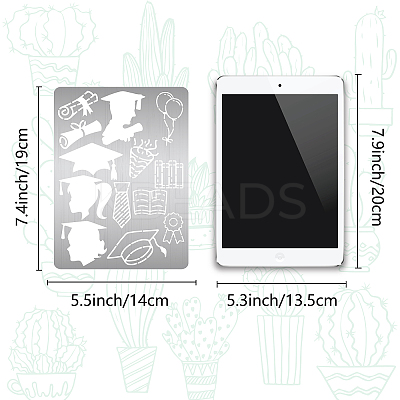 Stainless Steel Cutting Dies Stencils DIY-WH0289-021-1