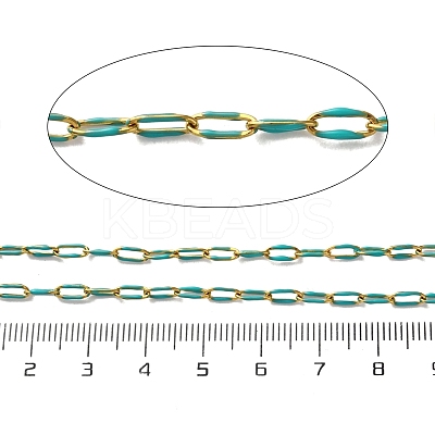 304 Stainless Steel Enamel Cable Chains CHS-R020-02G-04-1