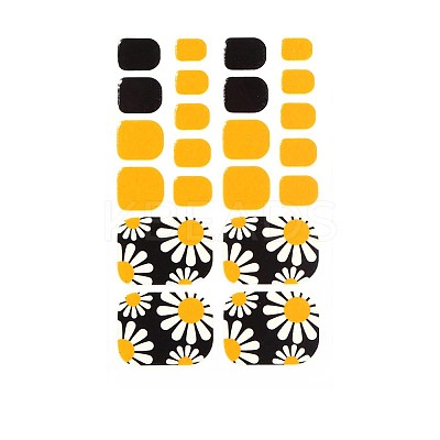 Full-Cover Glitter Powder Toenail Wraps Stickers LS-MRMJ-R112-ZXJ-079-1