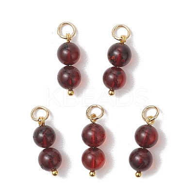 Natural Amber Round Pendants PALLOY-JF04989-1