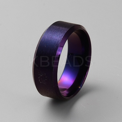 304 Stainless Steel Plain Band Rings LS-RJEW-WH0003-43C-1