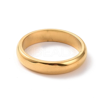 201 Stainless Steel Plain Band Ring for Women RJEW-I089-51G-1