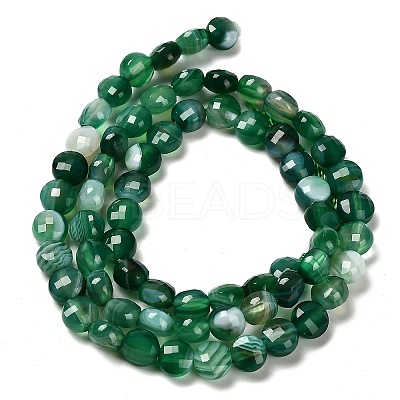 Natural Banded Agate(Dyed & Heated) Beads Strands G-C179-A6mm-22-1