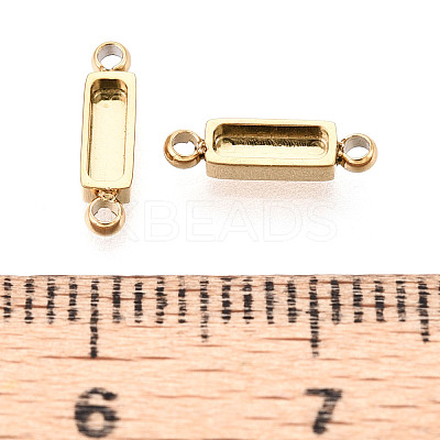304 Stainless Steel Connector Cabochon Settings STAS-N115-32G-1