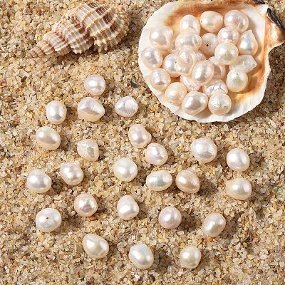 10Pcs Natural Cultured Freshwater Pearl Beads PEAR-YW0001-29-1