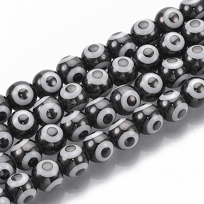 Electroplate Glass Beads Strands LS-EGLA-T012-02C-8MM-1