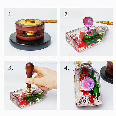 Sealing Wax Particles Kits for Retro Seal Stamp DIY-CP0003-54S-1