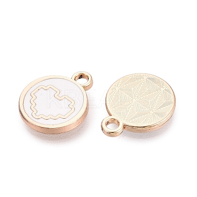 Alloy Enamel Pendants ENAM-Q002-01G-01-1