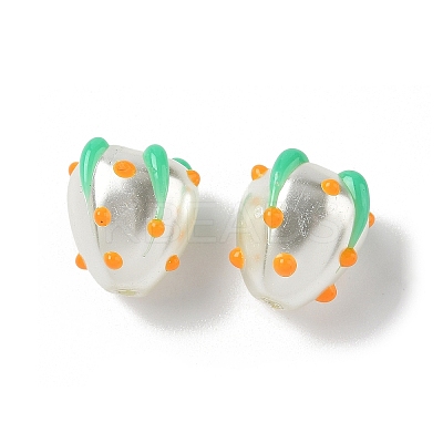 Baking Paint Baking Paint Glass Beads LAMP-Z014-02-1