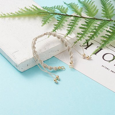 Adjustable Polyester Braided Cord Bracelet Making AJEW-JB00848-06-1