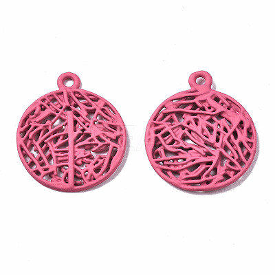 Spray Painted Alloy Pendants LS-PALLOY-Q434-010C-NR-1
