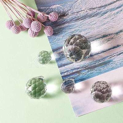 Teardrop Transparent K9 Glass Pendants DJEW-SZ0001-02P-1