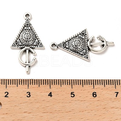 Tibetan Style Alloy Pendants FIND-C043-066A-AS-1
