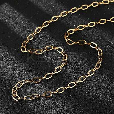 304 Stainless Steel Cable Chain Necklace Making X-STAS-A028-N091G-1