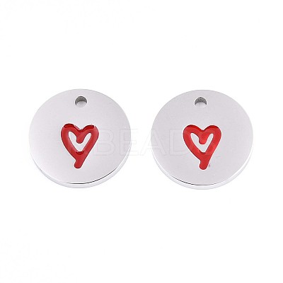 304 Stainless Steel Enamel Charms STAS-T064-69P-01-1