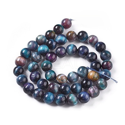Natural Tiger Eye Beads Strands LS-G-K301-8mm-06-1