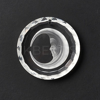 Transparent Glass Pendants GLAA-F118-06-1