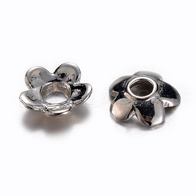 Tibetan Style Flower Bead Caps K0PCP081-1