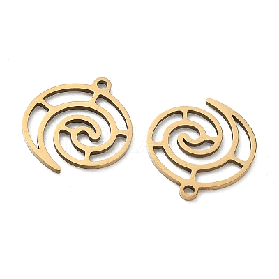 201 Stainless Steel Pendants STAS-F337-02G-1