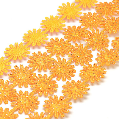 Glitter Powder Polyester Ribbons X-SRIB-S048-04F-1
